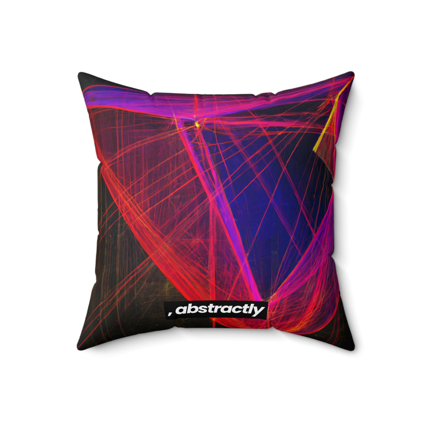 Lena Richmond - Magnetic Force, Abstractly - Faux Suede Throw Pillow