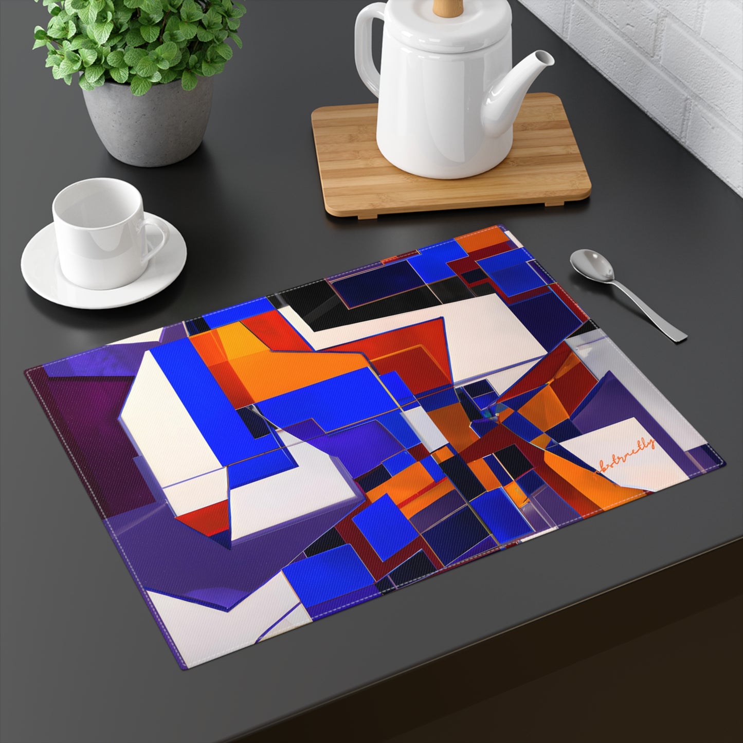 Margot Chamberlain - Friction Force, Abstractly - Placemat