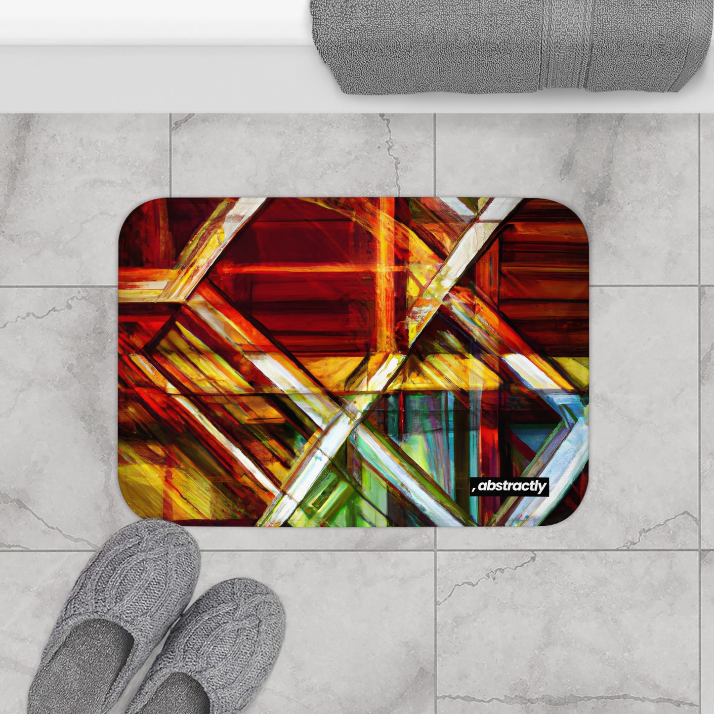 Aurelia Reynolds - Applied Force, Abstractly - Bath Mat