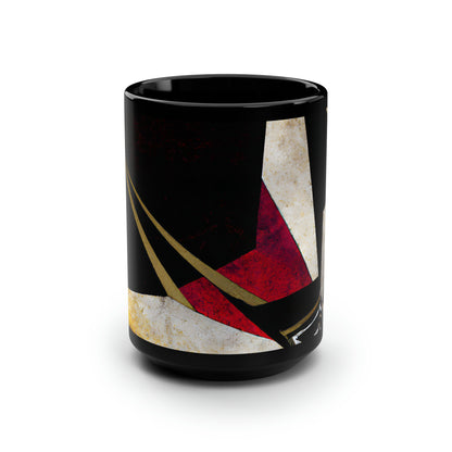 Duncan LeGrande - Tension Force, Abstractly - Black Ceramic Mug 15oz