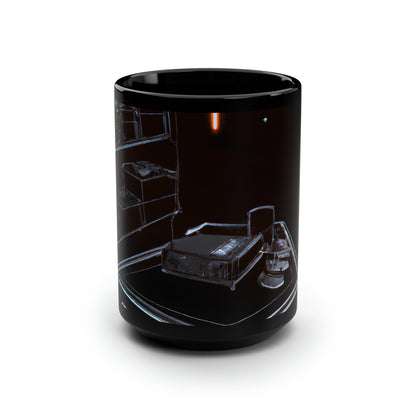 Creston Financial - Cash Flow, Abstractly - Black Ceramic Mug 15oz