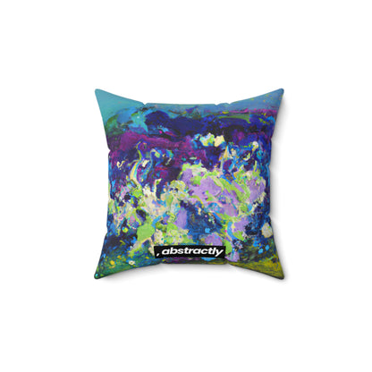 Luminarite Crystalium - Chemistry, Abstractly - Faux Suede Throw Pillow