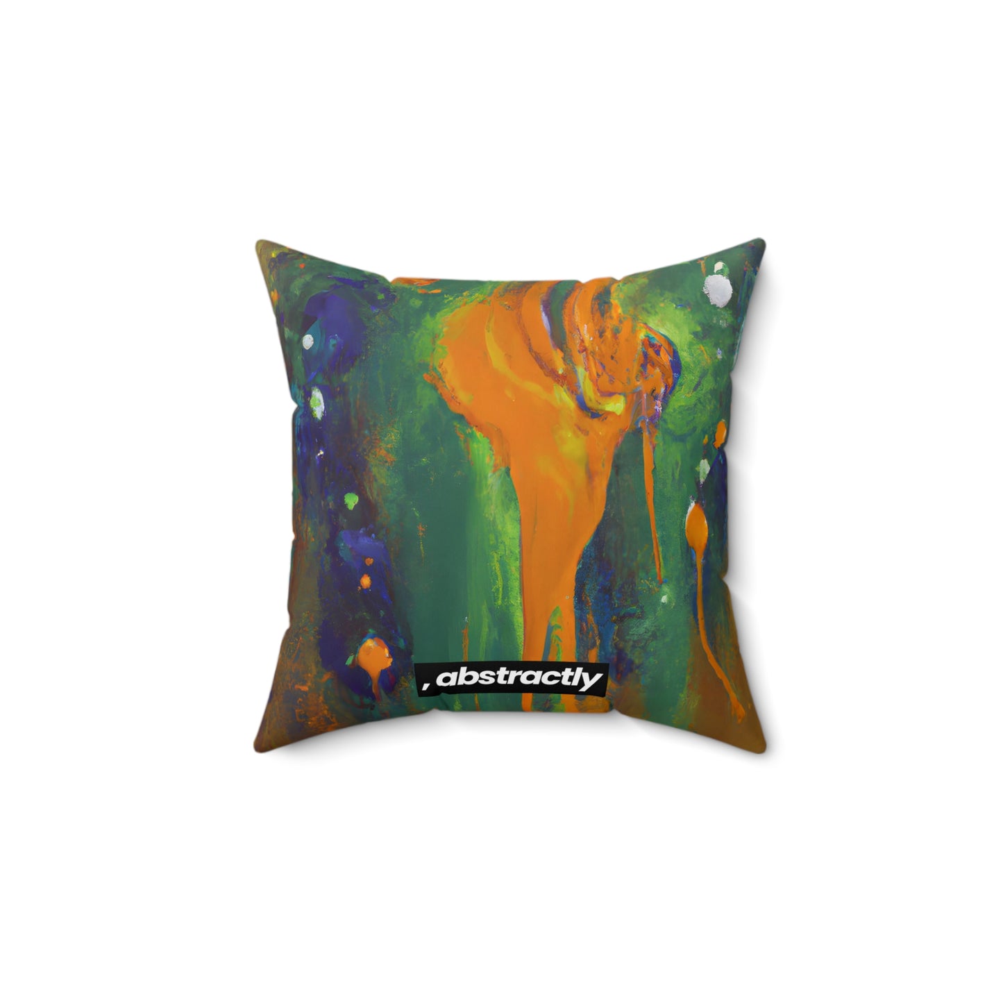 Quantum Sapphire Element - Chemistry, Abstractly - Faux Suede Throw Pillow