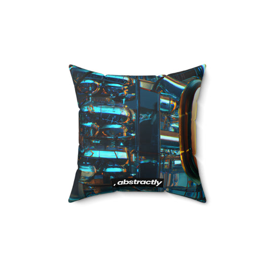 PinnacleSage - Tax, Abstractly - Faux Suede Throw Pillow