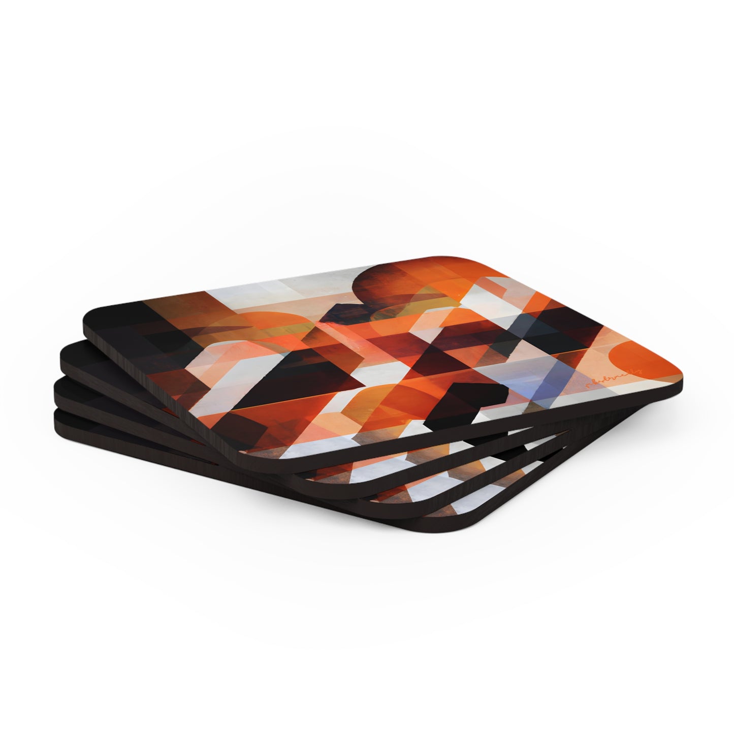 Adrian Rosenberg - Weak Force, Abstractly - Corkwood Coaster Set of 4