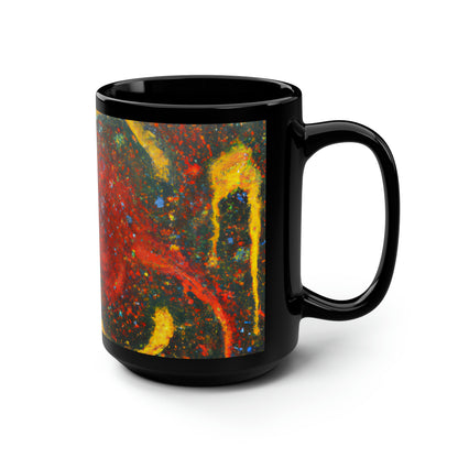 Aeronite Alloy - Chemistry, Abstractly - Black Ceramic Mug 15oz