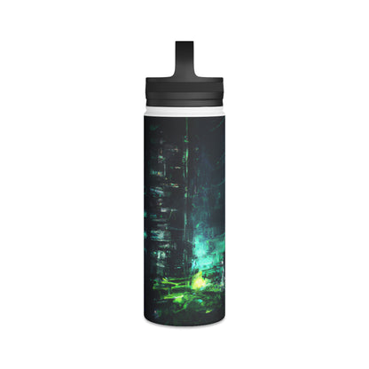 Fiscal Integrity - Liquidity, Abstractly - Stainless Steel Water Bottle