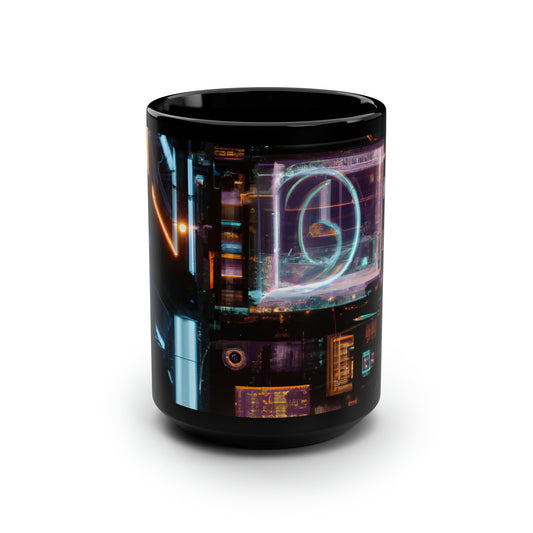 Apex Audit - Cost, Abstractly - Black Ceramic Mug 15oz