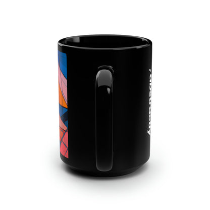 Lorraine Thatcher - Air Resistance Force, Abstractly - Black Ceramic Mug 15oz