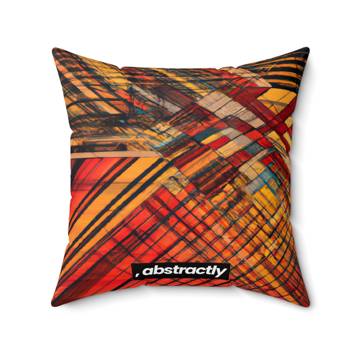 Milo Radcliffe - Strong Force, Abstractly - Faux Suede Throw Pillow