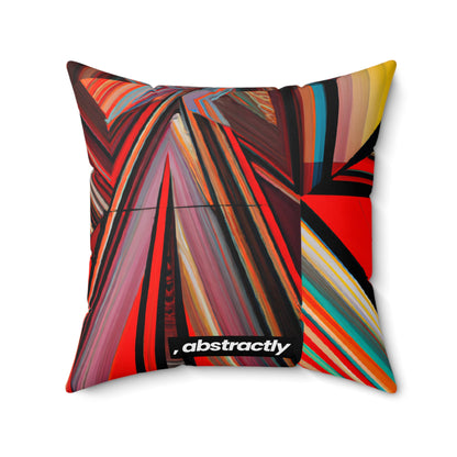 Clara Wentworth - Applied Force, Abstractly - Faux Suede Throw Pillow