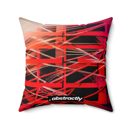 Roland Pierce - Normal Force, Abstractly - Faux Suede Throw Pillow