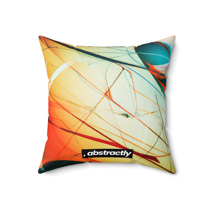 Margot Hammond - Weak Force, Abstractly - Faux Suede Throw Pillow