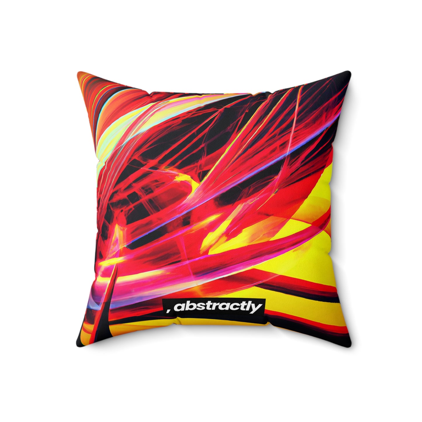 Vera Whitmore - Electromagnetic Force, Abstractly - Faux Suede Throw Pillow