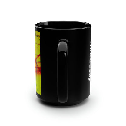 Leonard Sheffield - Magnetic Force, Abstractly - Black Ceramic Mug 15oz