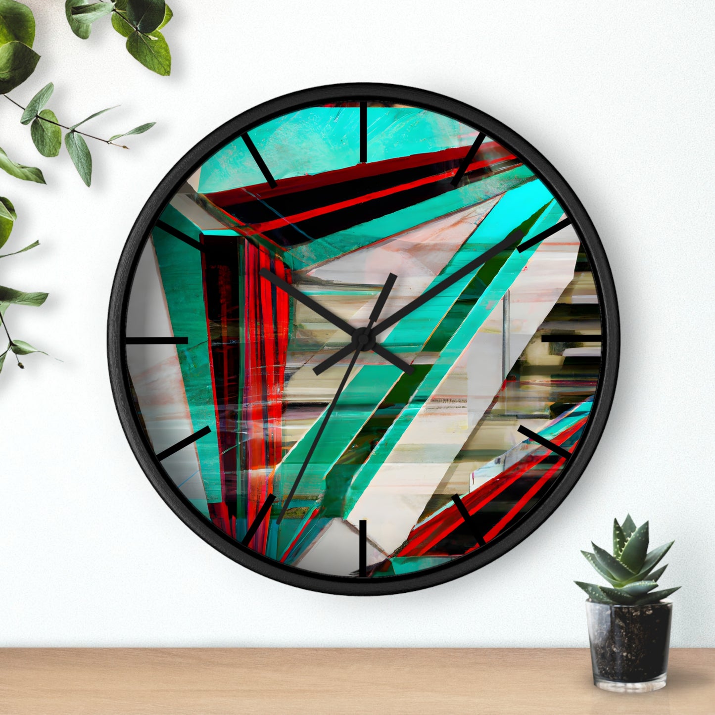 Bonnie Rosenbaum - Electric Force, Abstractly - Wall Clock