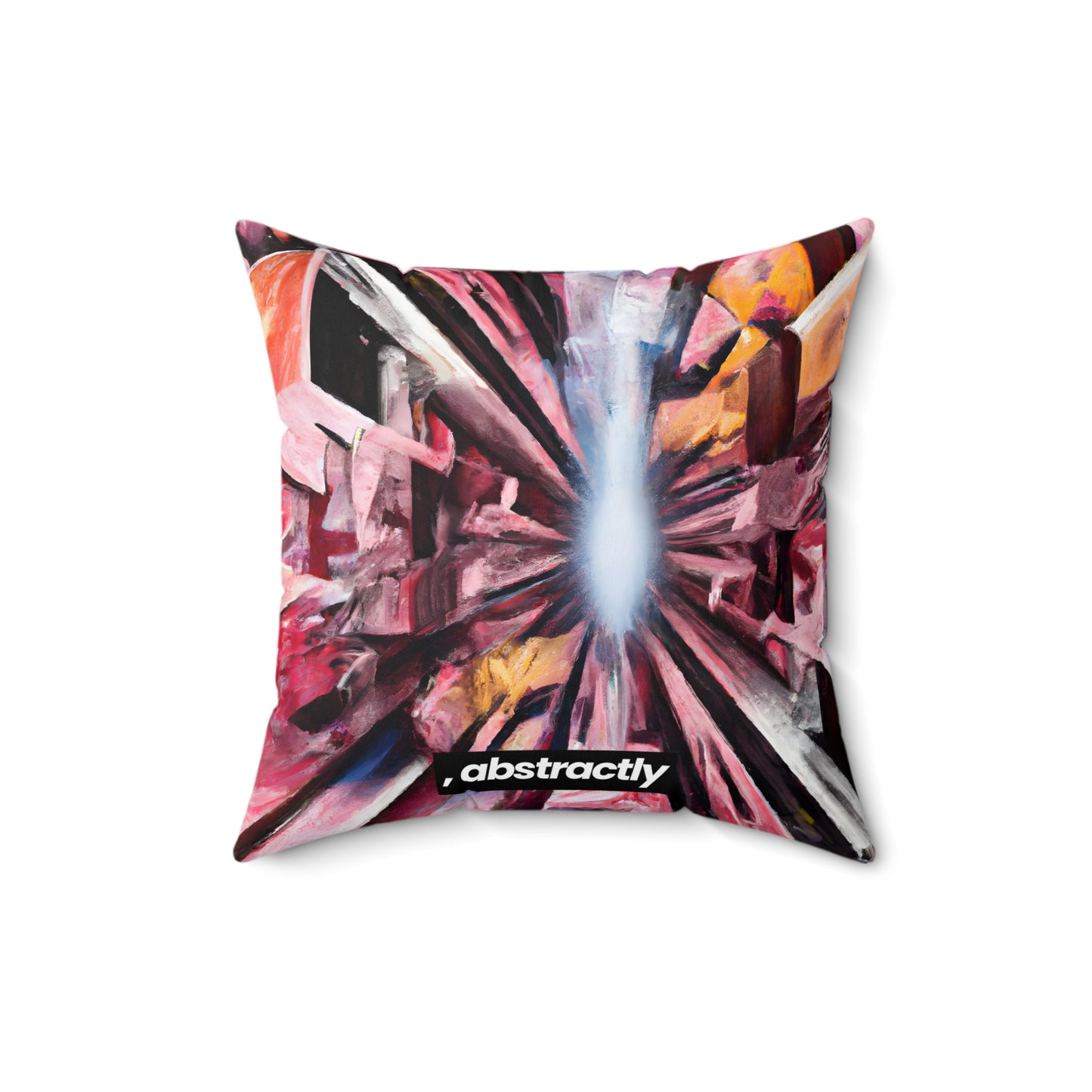 Imogen Hartley - Applied Force, Abstractly - Faux Suede Throw Pillow