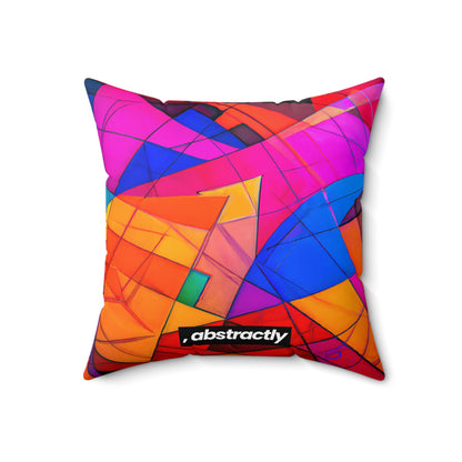 Frank Schroeder - Air Resistance Force, Abstractly - Faux Suede Throw Pillow