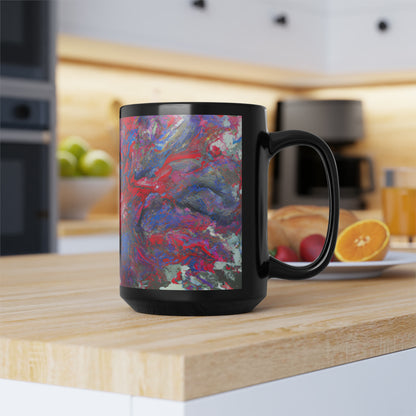 Adalbertonium Fluxide - Chemistry, Abstractly - Black Ceramic Mug 15oz