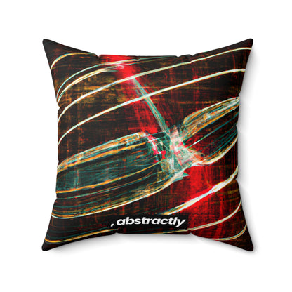 Joyce Lancaster - Electromagnetic Force, Abstractly - Faux Suede Throw Pillow