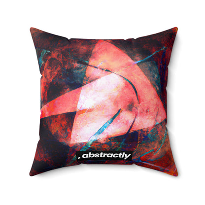 Albert Delgado - Electromagnetic Force, Abstractly - Faux Suede Throw Pillow