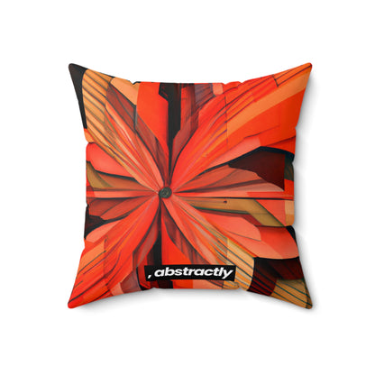 Maxine Lennox - Spring Force, Abstractly - Faux Suede Throw Pillow