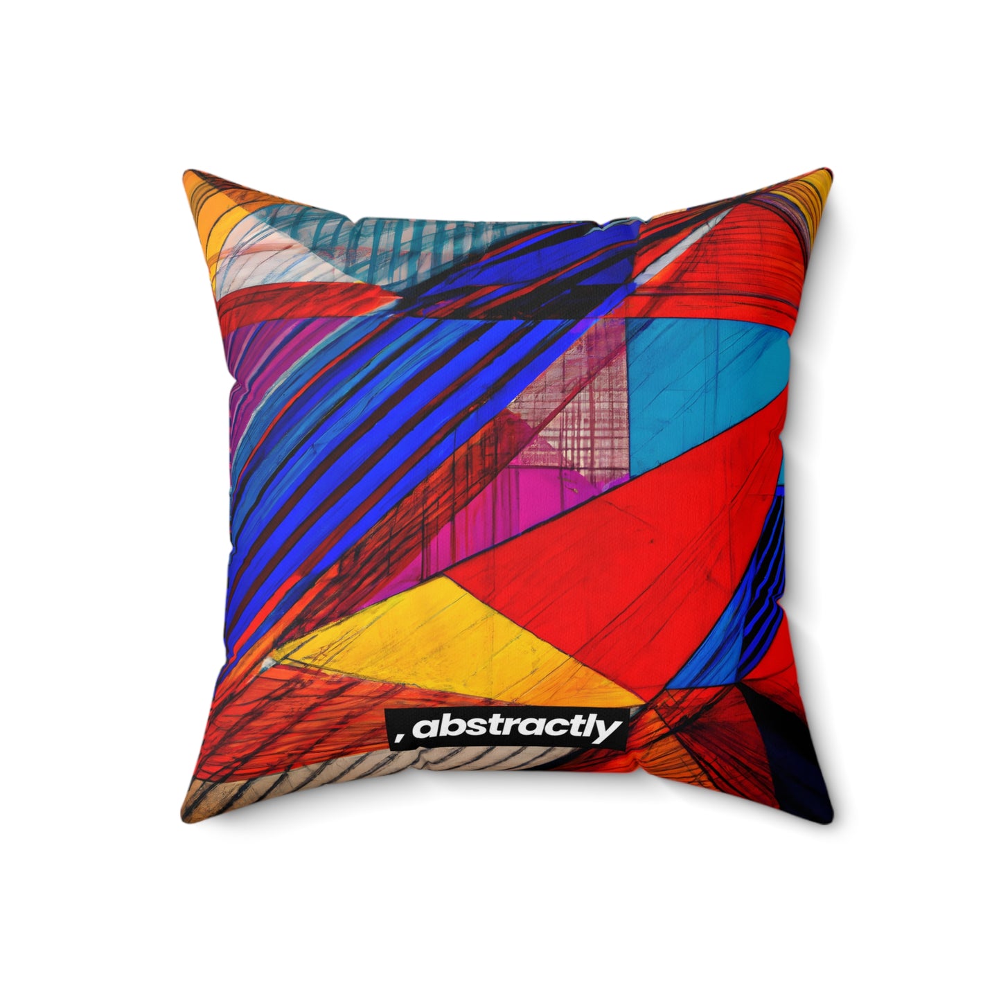 Beverly Weissman - Strong Force, Abstractly - Faux Suede Throw Pillow