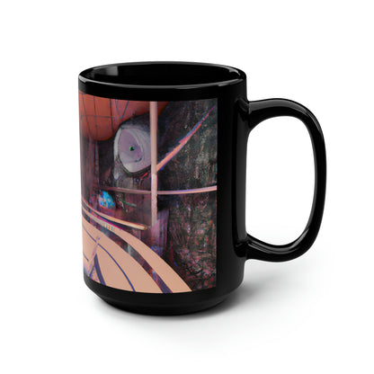 Spectrum Finance - Principle, Abstractly - Black Ceramic Mug 15oz