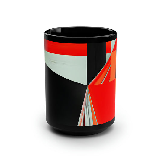 Julia Blackburn - Weak Force, Abstractly - Black Ceramic Mug 15oz