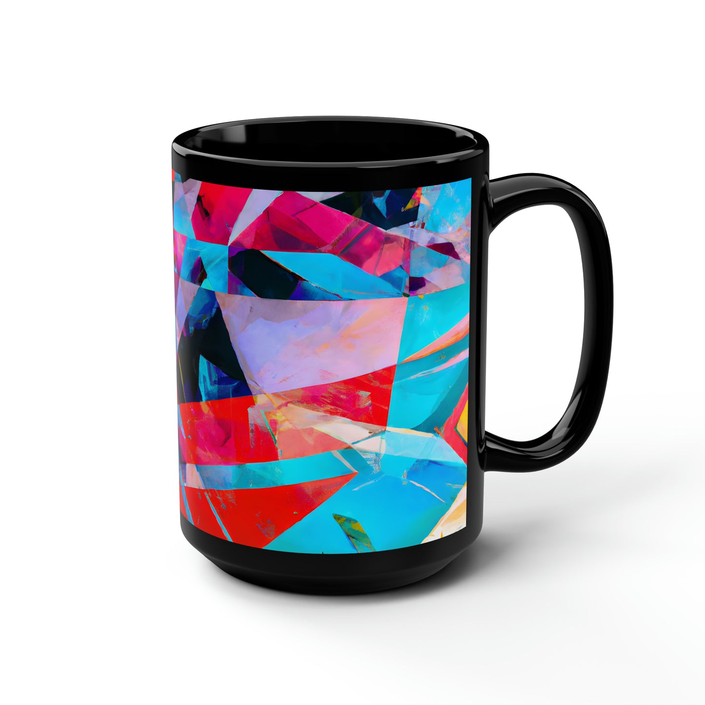 Aiden Merrick - Normal Force, Abstractly - Black Ceramic Mug 15oz