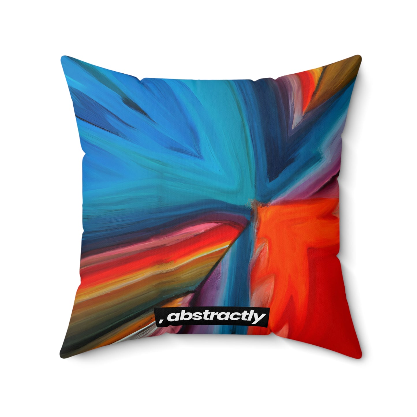 Barbara Fitzpatrick - Magnetic Force, Abstractly - Faux Suede Throw Pillow