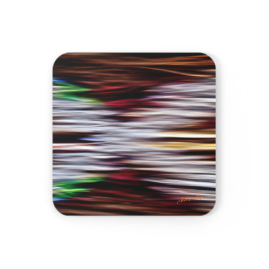 Victor Kienzle - Spring Force, Abstractly - Corkwood Coaster Set of 4