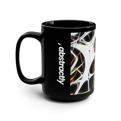 Beatrice Coleman - Electric Force, Abstractly - Black Ceramic Mug 15oz