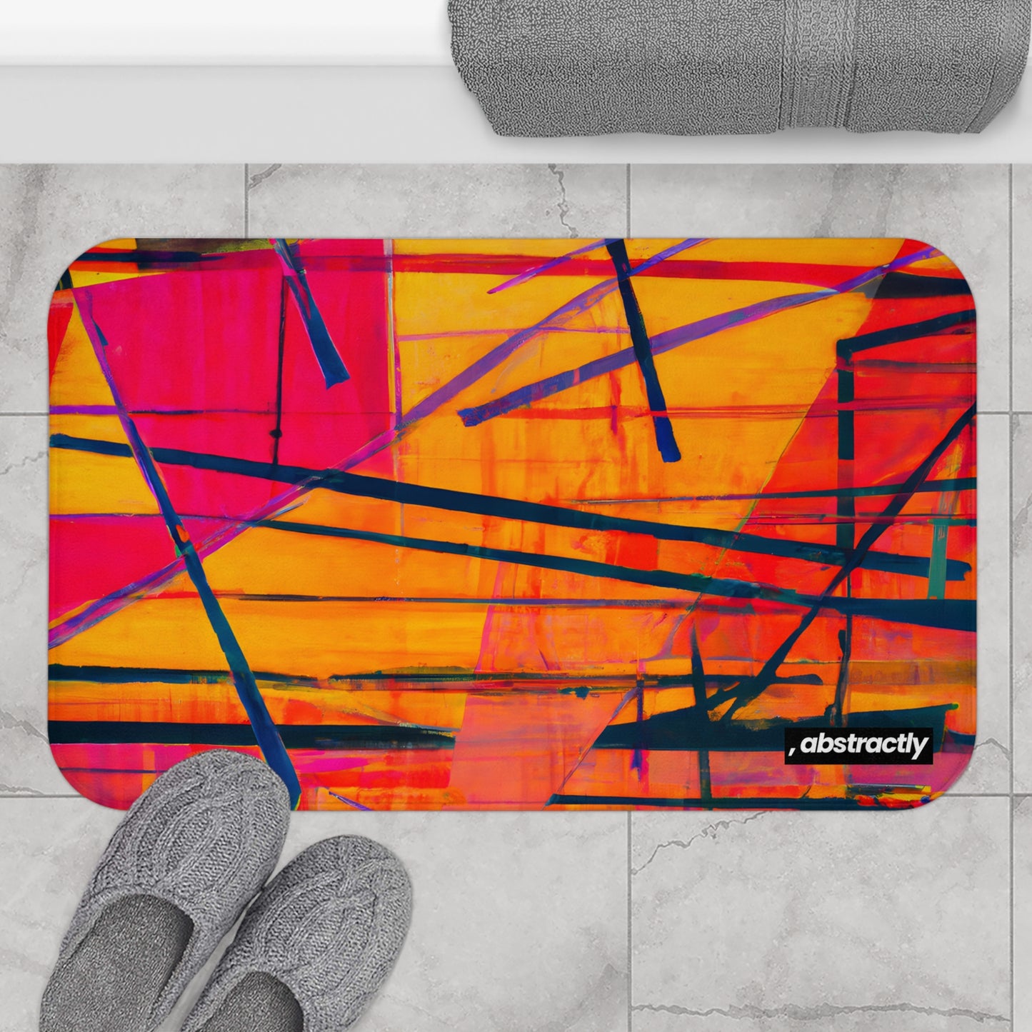 Alice Feldman - Electric Force, Abstractly - Bath Mat