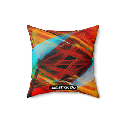 Clara Beckett - Electromagnetic Force, Abstractly - Faux Suede Throw Pillow