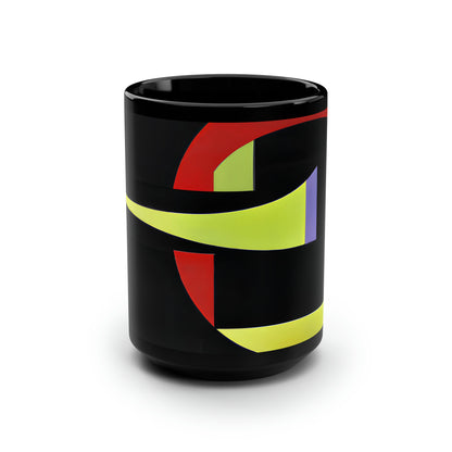 Helen Richmond - Spring Force, Abstractly - Black Ceramic Mug 15oz