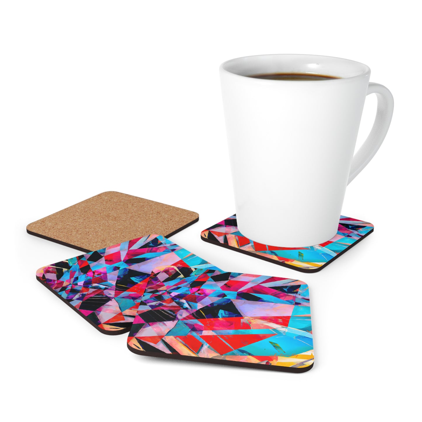 Aiden Merrick - Normal Force, Abstractly - Corkwood Coaster Set of 4