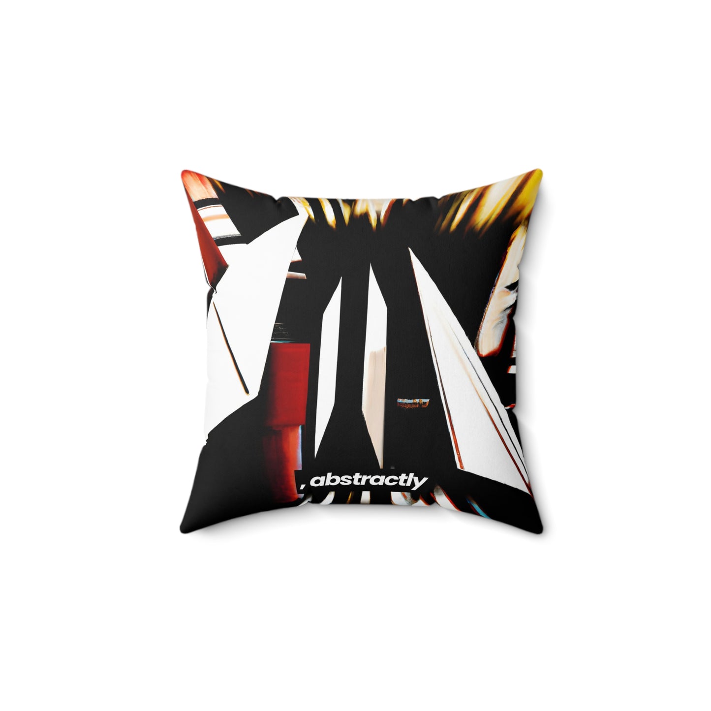 Adrienne Holtzmann - Applied Force, Abstractly - Faux Suede Throw Pillow