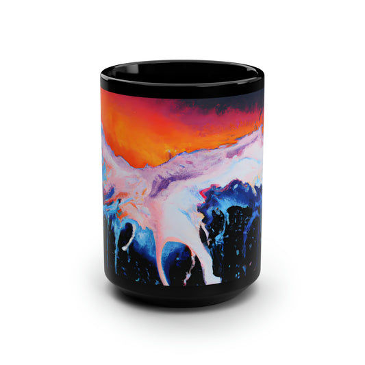 Bischoffite Alloy - Chemistry, Abstractly - Black Ceramic Mug 15oz