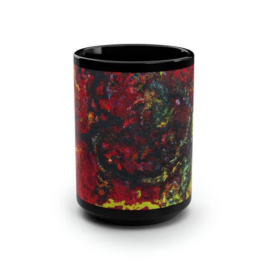 Kostromin Fusionite - Chemistry, Abstractly - Black Ceramic Mug 15oz