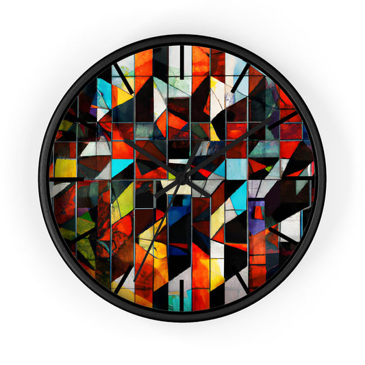 Maxine Cavanaugh - Friction Force, Abstractly - Wall Clock