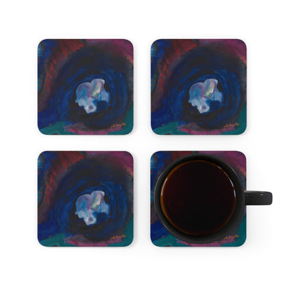 Luminary Etherium - Chemistry, Abstractly - Corkwood Coaster Set of 4