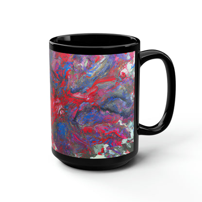 Adalbertonium Fluxide - Chemistry, Abstractly - Black Ceramic Mug 15oz