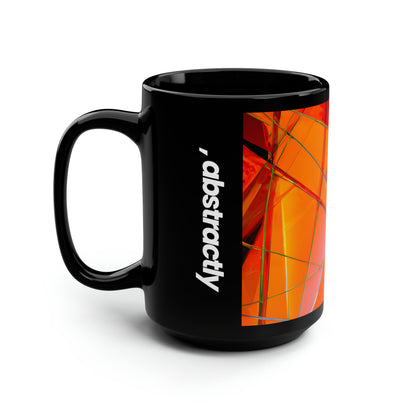 Jasper Eisenhardt - Tension Force, Abstractly - Black Ceramic Mug 15oz