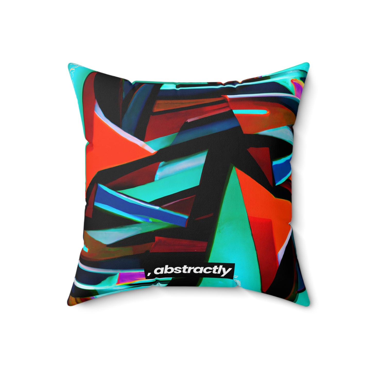 Betty Hawking - Friction Force, Abstractly - Faux Suede Throw Pillow