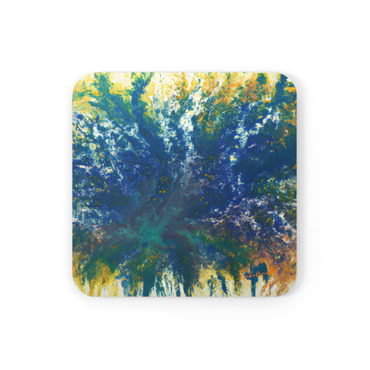 Heliotronium Oxide - Chemistry, Abstractly - Corkwood Coaster Set of 4