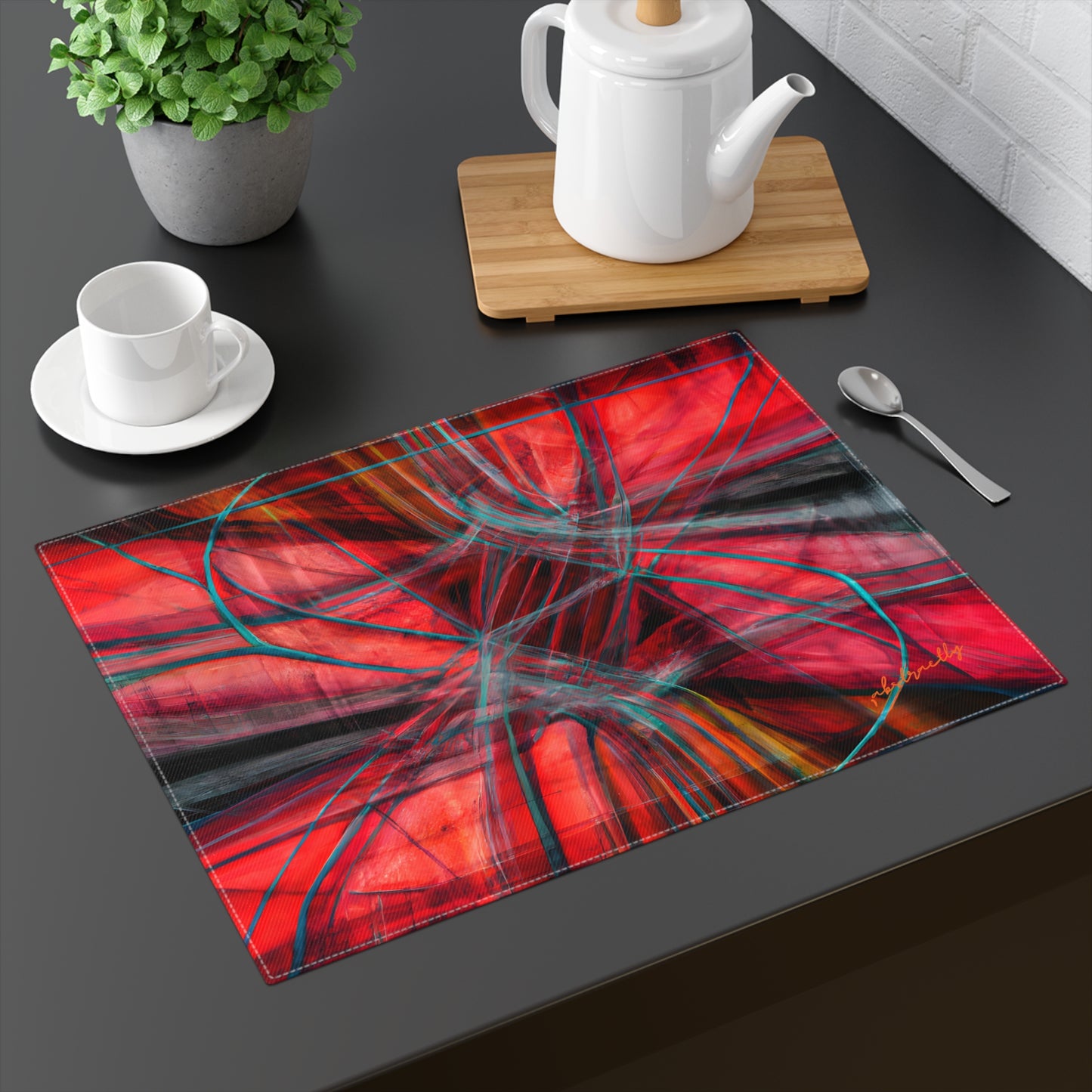 Lois Strauss - Electromagnetic Force, Abstractly - Placemat