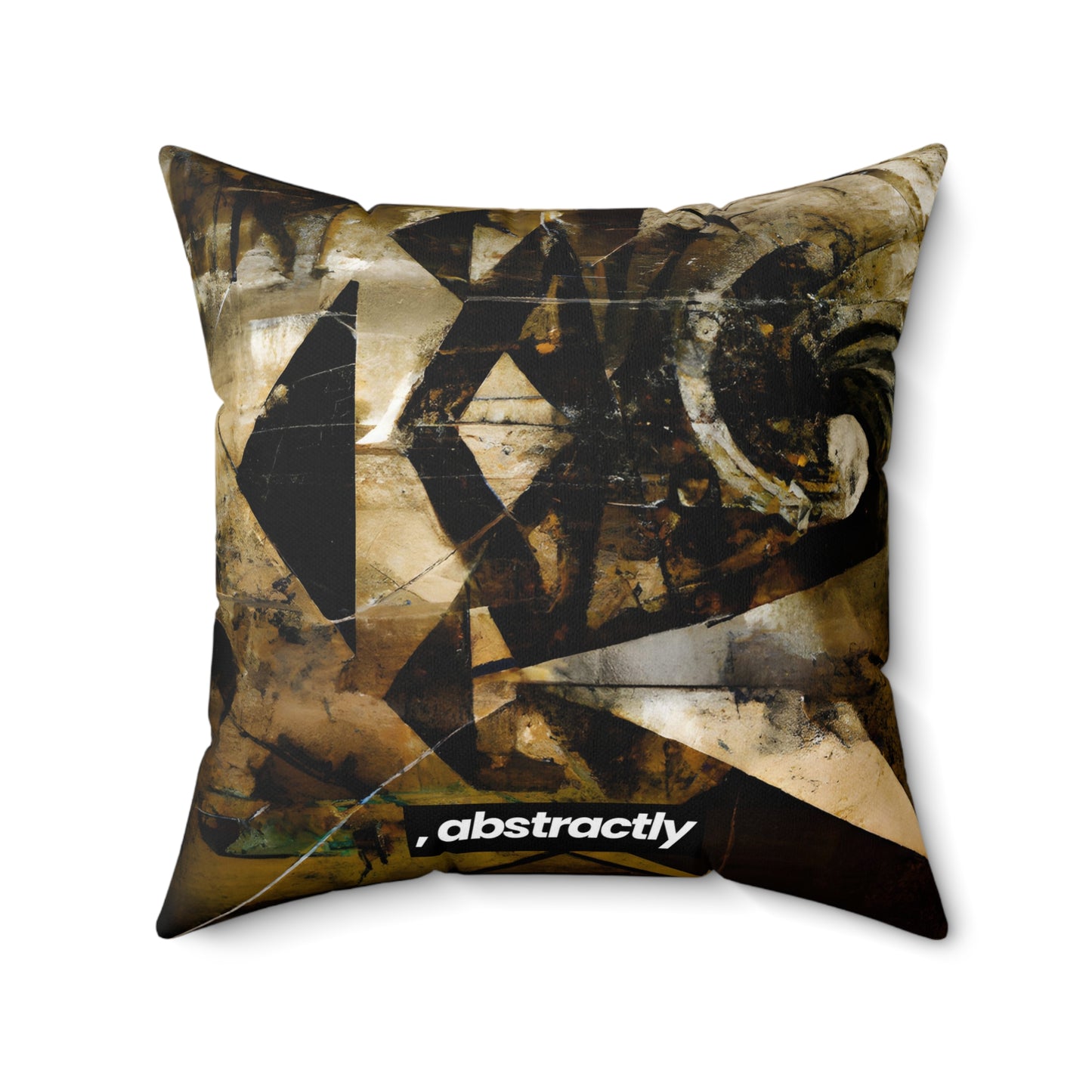 Amelia Barrington - Applied Force, Abstractly - Faux Suede Throw Pillow