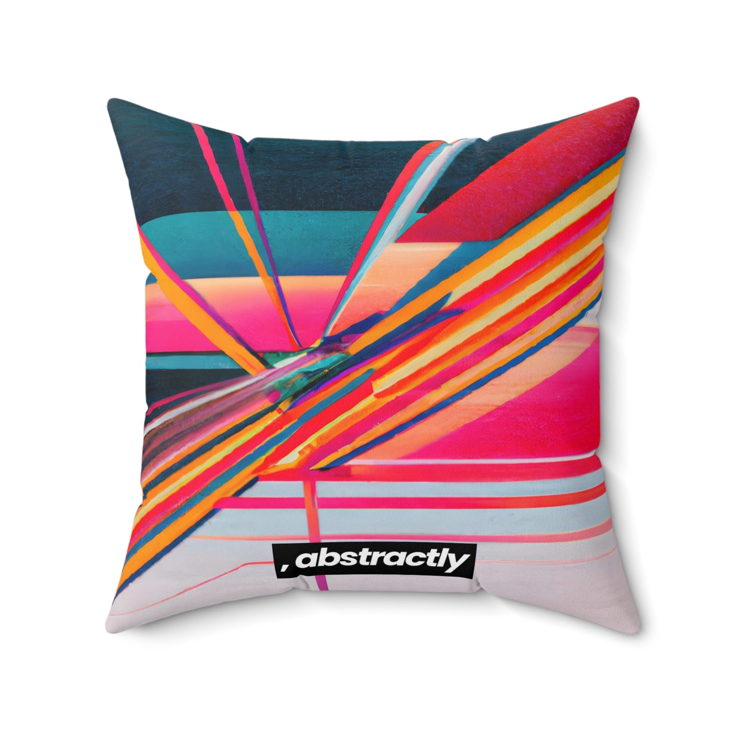 Elizabeth Perkins - Electric Force, Abstractly - Faux Suede Throw Pillow