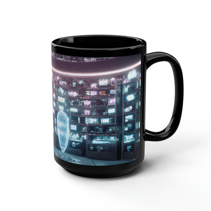 Spectrum Audit - Credit, Abstractly - Black Ceramic Mug 15oz